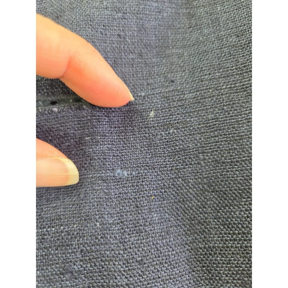 Mosa for Oaktree Mens XL Navy Blue Linen Ramie Blend 3 Button Blazer Jacket
